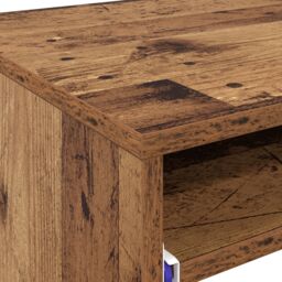 Berkfield Home Writing Desk Old wood Engineered wood Standard Storage in Brown - thumbnail 8