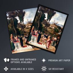 "Artery8 Giorgione Moses Undergoing Trial by Fire Wall Art Print - Size: W12"" x H16""" - thumbnail 2