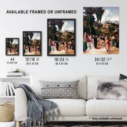 "Artery8 Giorgione Moses Undergoing Trial by Fire Wall Art Print - Size: W12"" x H16""" - thumbnail 3