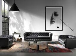 Angel Cerda Triangular Coffee Table - Tempered Glass Top, Walnut - thumbnail 6