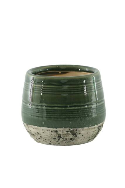 KDMD Green Hortus Sydney Reactive Glaze Pot 20.5x18.5cm - Size: 20.5x18.5 cm - image 1