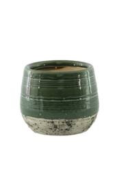 KDMD Green Hortus Sydney Reactive Glaze Pot 20.5x18.5cm - Size: 20.5x18.5 cm - thumbnail 1