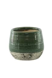 KDMD Green Hortus Sydney Reactive Glaze Pot 20.5x18.5cm - Size: 20.5x18.5 cm - thumbnail 2