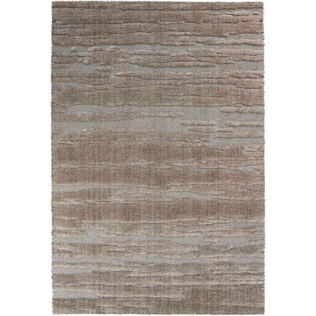 The Rug Shop UK Brown Modern Easy to clean Machine Made Abstract Abstract Area Rug - Size: 160 cm x 230 cm