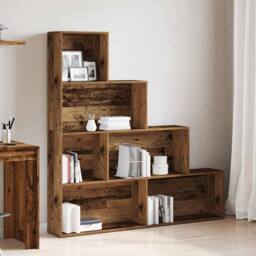 Berkfield Home Classic Book Cabinet Old Wood 157x24x160 cm Engineered Wood in Brown - Size: 157 x 24 x 160 cm - thumbnail 1