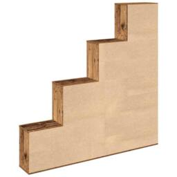 Berkfield Home Classic Book Cabinet Old Wood 157x24x160 cm Engineered Wood in Brown - Size: 157 x 24 x 160 cm - thumbnail 6