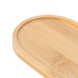 Harbour Housewares Bamboo Soap Dispenser Tray in Brown - thumbnail 4