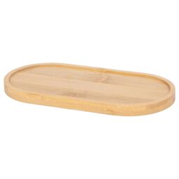 Harbour Housewares Bamboo Soap Dispenser Tray in Brown - thumbnail 1