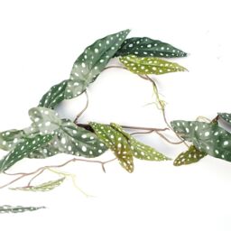 Leaf 110cm Artificial Hanging Trailing Begonia Maculata Spotted Plant in Purple - thumbnail 3