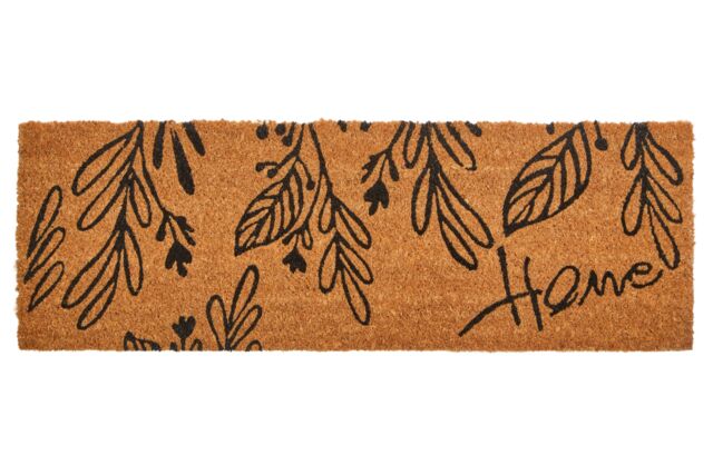 Orsina Filta Leaves Coir Doormat in Brown - Size: Small - image 1