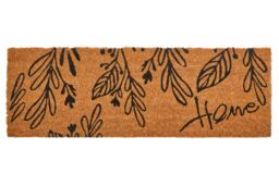 Orsina Filta Leaves Coir Doormat in Brown - Size: Small - thumbnail 1