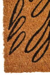 Orsina Filta Leaves Coir Doormat in Brown - Size: Small - thumbnail 4