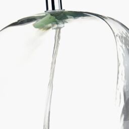 Ruma Set of 2 Hallie Clear Glass & Terracotta Shade Table Lamp in Orange - thumbnail 7