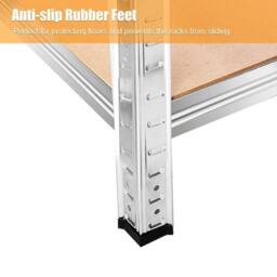 Kelvenix 5 Tier Racking Shelf Heavy Duty Garage Shelving Storage Shelves Unit in Silver - Size: 1800mm x 900mm - thumbnail 7