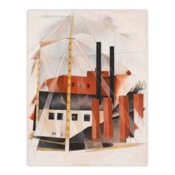 Artery8 Charles Demuth Framed Wall Art Piano Movers Holiday Cubist Painting - Size: A4 - thumbnail 3