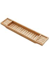 Groundlevel Bamboo Spa Wooden Bath Tray in Brown - thumbnail 2