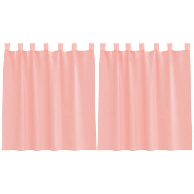 Berkfield Home Voile Curtains with Rod Pockets 2 pcs Pink - image 1