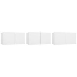 Berkfield Home 5 Piece TV Cabinet Set White Engineered Wood - thumbnail 5