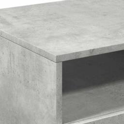 Berkfield Home Modern Coffee Table with LED Lights Concrete Grey 90x49x40 cm - Size: 90 x 49 x 40 cm - thumbnail 8