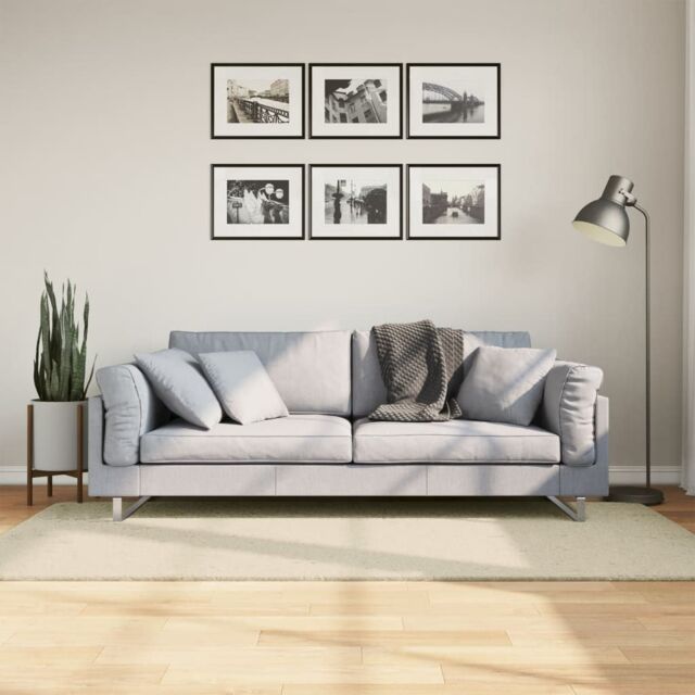 Berkfield Home Rug HUARTE Short Pile Soft & Washable Cream 100x200 cm - Size: Medium - image 1