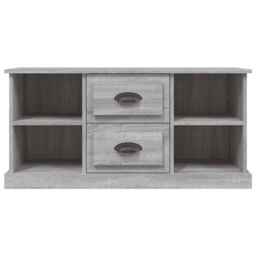 Berkfield Home TV Cabinet Grey Sonoma 99.5x35.5x48 cm Engineered Wood - thumbnail 6