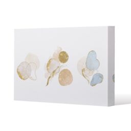 Benjamin Tate Design blue, white, beige watercolor illustration & elements (Canvas Print) / 101 x 77 x 4cm in Natural - Size: 101 x 77 x 4 cm - thumbnail 1