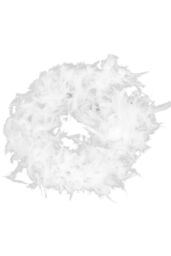 H&O Direct 2m Christmas White Feather Garland for Christmas Tree Bouquet Decoration - thumbnail 6