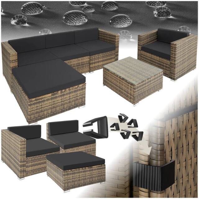 tectake Garden Furniture Set Milan in Natural - Size: Large