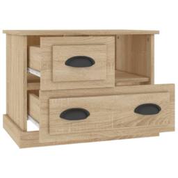 Berkfield Home Bedside Cabinet Sonoma Oak 60x39x45 cm in Brown - Size: 60 x 39 x 45 cm - thumbnail 6