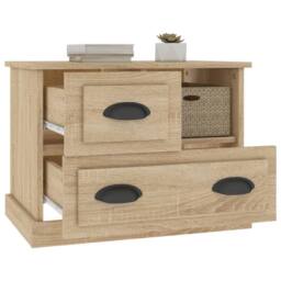 Berkfield Home Bedside Cabinet Sonoma Oak 60x39x45 cm in Brown - Size: 60 x 39 x 45 cm - thumbnail 5