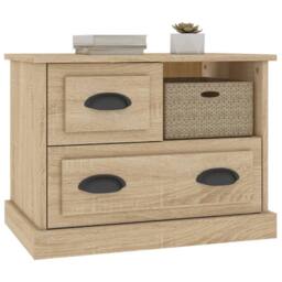 Berkfield Home Bedside Cabinet Sonoma Oak 60x39x45 cm in Brown - Size: 60 x 39 x 45 cm - thumbnail 4