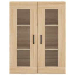 Berkfield Home Highboard Sonoma Oak 69.5x34x180 cm Engineered Wood in Brown - thumbnail 6
