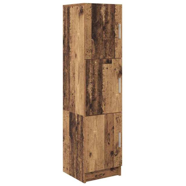 Berkfield Home Brown Sideboard Old wood Wood veneer Compact Brown Sideboard - image 1