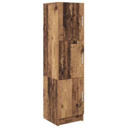 Berkfield Home Brown Sideboard Old wood Wood veneer Compact Brown Sideboard - thumbnail 1