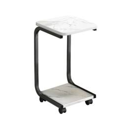 SPETLEK Small End Side Table Plant Pot Stand Shelf in White - Size: 0.6m2 - thumbnail 4