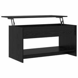 Berkfield Home Coffee Table Black oak 102 x 50 x 52.5 cm Engineered wood - thumbnail 5