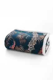 Deyongs Luxury Soft Cosy Warm Fleece Sherpa Large Throw Peacock Blue - Size: 140 cm x 180 cm - thumbnail 3