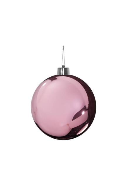 KDMD Pink Shiny Shatterproof Bauble 15cm Assorted Designs - image 1