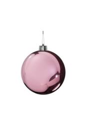 KDMD Pink Shiny Shatterproof Bauble 15cm Assorted Designs - thumbnail 2