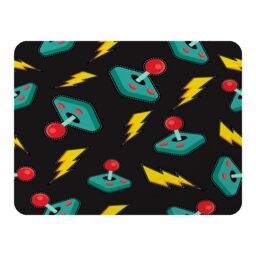 Benjamin Tate Design Retro Video Game Joystick Blanket in Natural - Size: 120 cm x 150 cm - thumbnail 1