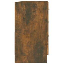 Berkfield Home Sink Cabinet Smoked Oak 63x30x54 cm Engineered Wood in Brown - Size: 63 x 30 x 54 cm - thumbnail 5