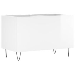 Berkfield Home Record Cabinet High Gloss White 74.5x38x48 cm Engineered Wood - thumbnail 6