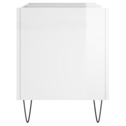 Berkfield Home Record Cabinet High Gloss White 74.5x38x48 cm Engineered Wood - thumbnail 5