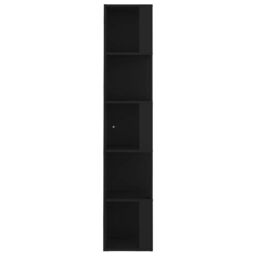 Berkfield Home Corner Cabinet Black 33x33x164.5 cm Engineered Wood - thumbnail 6