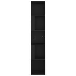 Berkfield Home Corner Cabinet Black 33x33x164.5 cm Engineered Wood - thumbnail 5