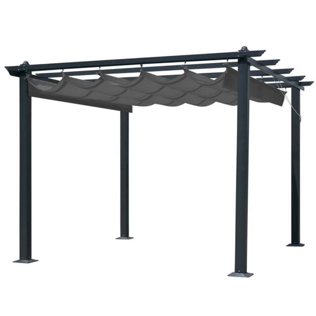 Glendale Leisure Seville Gazebo Outdoor Garden BBQ Shelter, Party Tent with Canopy in Grey