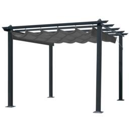 Glendale Leisure Seville Gazebo Outdoor Garden BBQ Shelter, Party Tent with Canopy in Grey - thumbnail 1