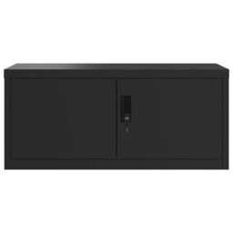 Berkfield Home File Cabinet Black 90x40x130 cm Steel - Size: 90 x 40 x 130 cm - thumbnail 4