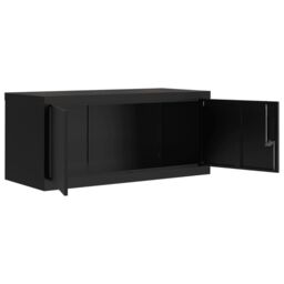 Berkfield Home File Cabinet Black 90x40x130 cm Steel - Size: 90 x 40 x 130 cm - thumbnail 5