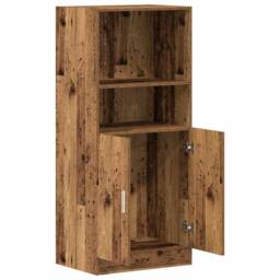 Berkfield Home Kitchen Cabinet Old Wood 57x41.5x131.5 cm Engineered Wood in Brown - thumbnail 5